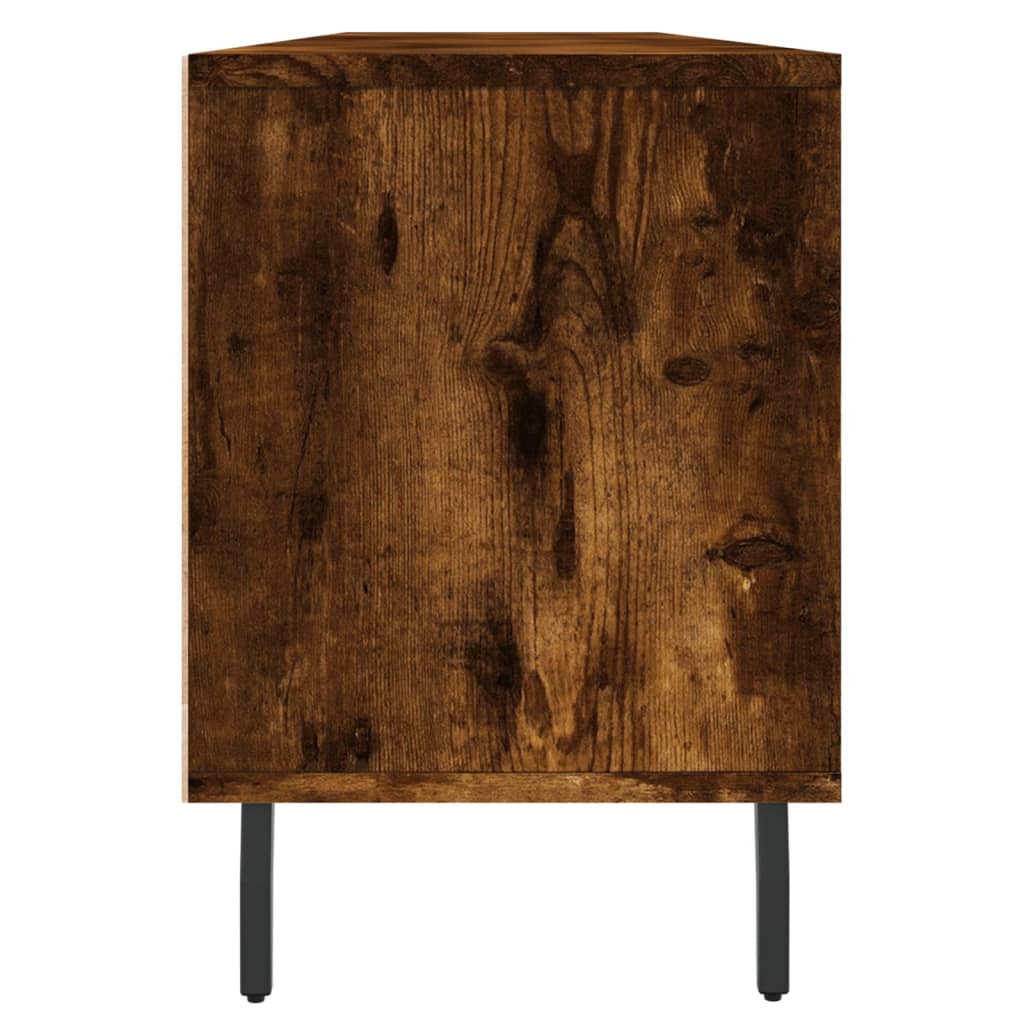 Füstös tölgyszínű szerelt fa TV-szekrény 150x30x44,5 cm 