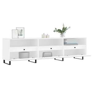 TV skříňka bílá 150 x 30 x 44,5 cm kompozitní dřevo - obrázek 4