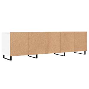 TV skříňka bílá 150 x 30 x 44,5 cm kompozitní dřevo - obrázek 8