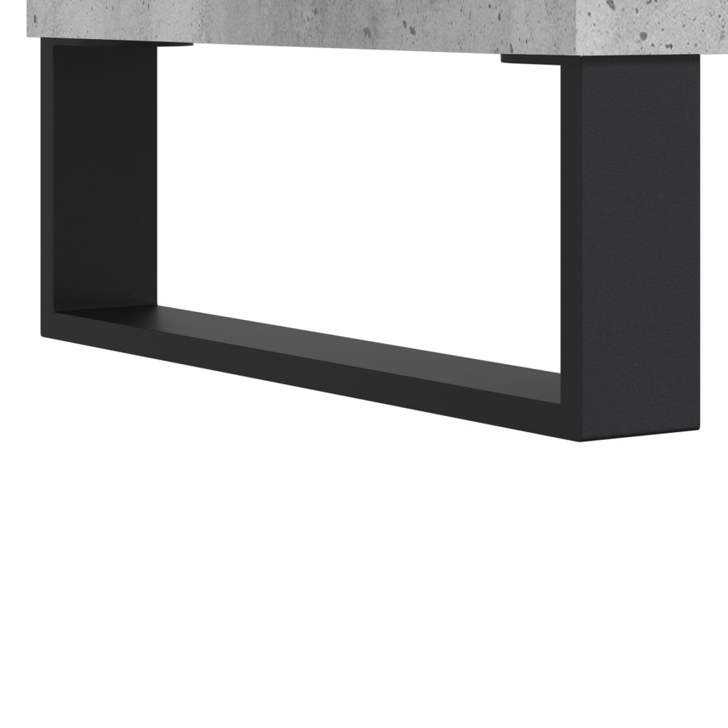 Betonszürke szerelt fa TV-szekrény 150x30x44,5 cm 