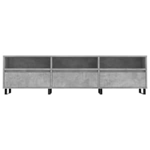 TV skříňka betonově šedá 150 x 30 x 44,5 cm kompozitní dřevo - obrázek 5