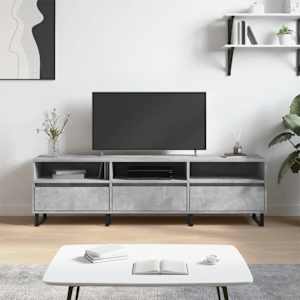 TV skříňka betonově šedá 150 x 30 x 44,5 cm kompozitní dřevo - obrázek 1