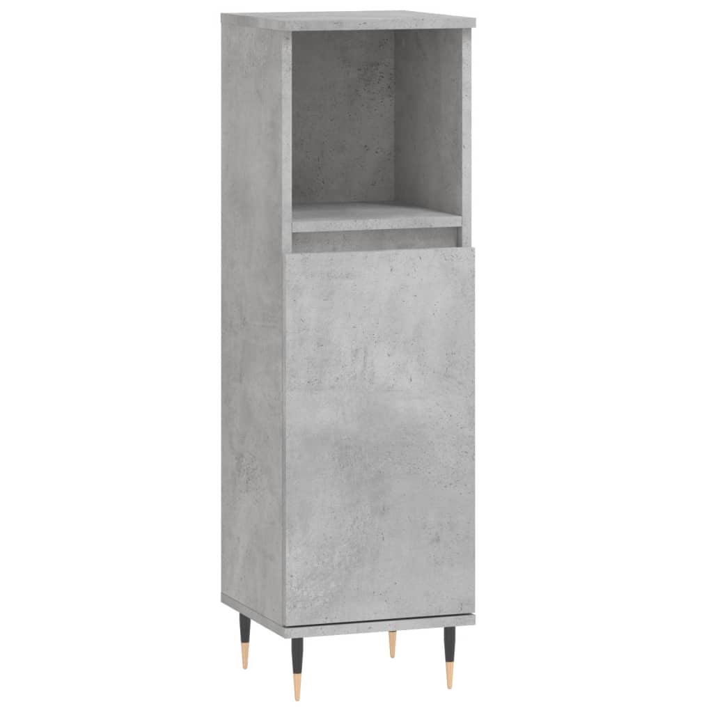vidaXL Koupelnová skříňka betonově šedá 30x30x100 cm kompozitní dřevo