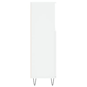 Koupelnová skříňka bílá 30 x 30 x 100 cm kompozitní dřevo - obrázek 7