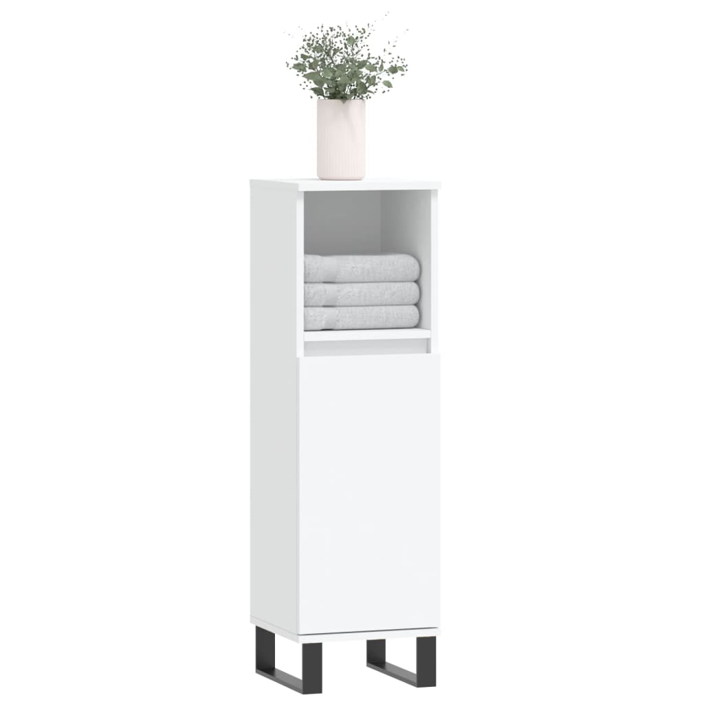 Thumbnail - vidaXL Badschrank Weiß 30x30x100 cm Holzwerkstoff