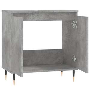 Koupelnová skříňka betonově šedá 58x33x60 cm kompozitní dřevo - obrázek 5