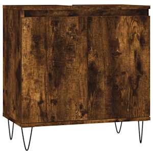 Koupelnová skříňka kouřový dub 58 x 33 x 60 cm kompozitní dřevo - obrázek 2