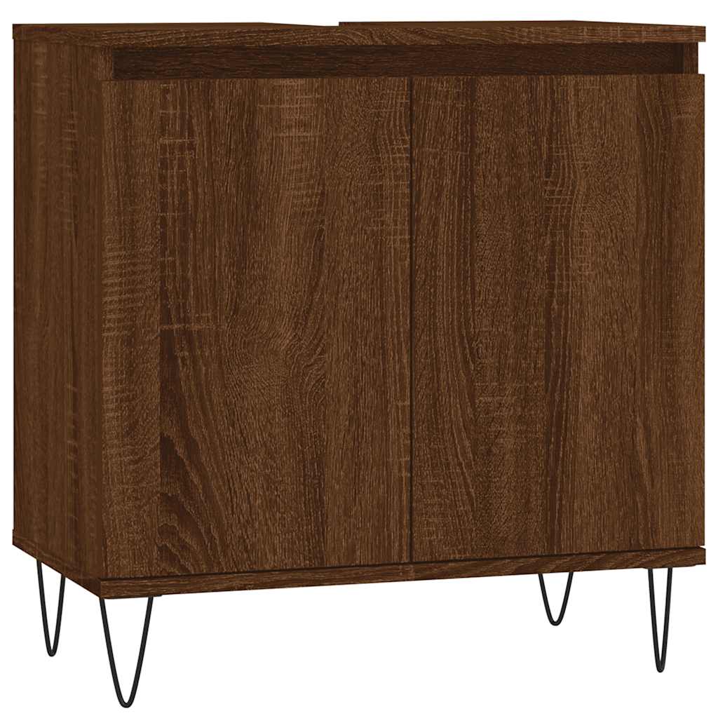 vidaXL Koupelnová skříňka hnědý dub 58 x 33 x 60 cm kompozitní dřevo