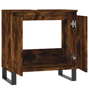 Koupelnová skříňka kouřový dub 58 x 33 x 60 cm kompozitní dřevo - obrázek 5