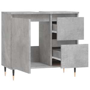 Koupelnová skříňka betonově šedá 65x33x60 cm kompozitní dřevo - obrázek 4