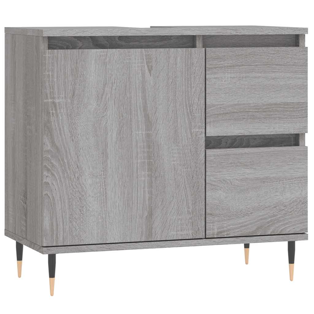 vidaXL Koupelnová skříňka šedá sonoma 65 x 33 x 60 cm kompozitní dřevo