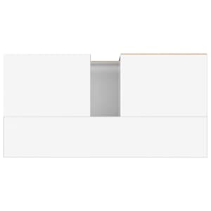 Koupelnová skříňka lesklá bílá 65 x 33 x 60 cm kompozitní dřevo - obrázek 8