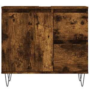 Koupelnová skříňka kouřový dub 65 x 33 x 60 cm kompozitní dřevo - obrázek 5