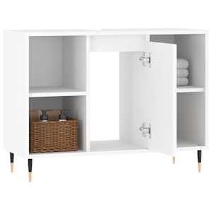 Koupelnová skříňka bílá 80 x 33 x 60 cm kompozitní dřevo - obrázek 4