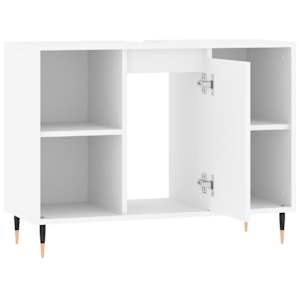 Koupelnová skříňka bílá 80 x 33 x 60 cm kompozitní dřevo - obrázek 5