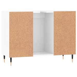 Koupelnová skříňka lesklá bílá 80 x 33 x 60 cm kompozitní dřevo - obrázek 8