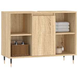 Koupelnová skříňka dub sonoma 80 x 33 x 60 cm kompozitní dřevo - obrázek 3