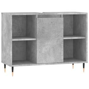 Koupelnová skříňka betonově šedá 80x33x60 cm kompozitní dřevo - obrázek 2