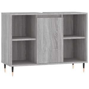 vidaXL vannitoakapp, hall Sonoma tamm, 80 x 33 x 60 cm, tehispuit