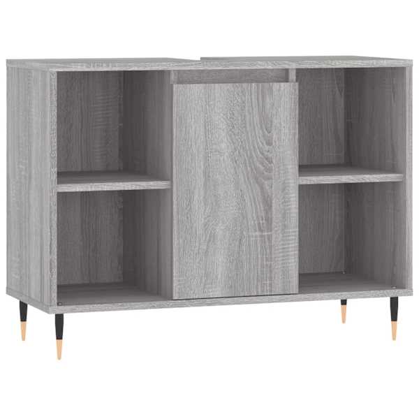 vidaXL vannitoakapp, hall Sonoma tamm, 80 x 33 x 60 cm, tehispuit