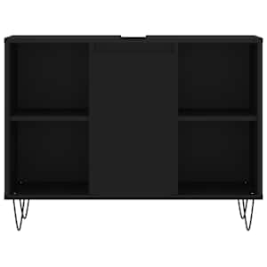 Koupelnová skříňka černá 80 x 33 x 60 cm kompozitní dřevo - obrázek 5