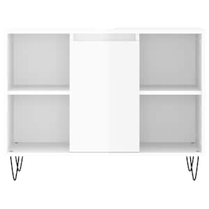 Koupelnová skříňka lesklá bílá 80 x 33 x 60 cm kompozitní dřevo - obrázek 5