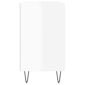 Koupelnová skříňka lesklá bílá 80 x 33 x 60 cm kompozitní dřevo - obrázek 7