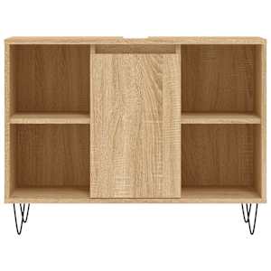 Koupelnová skříňka dub sonoma 80 x 33 x 60 cm kompozitní dřevo - obrázek 5