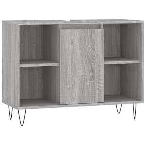 vidaXL vannitoakapp, hall Sonoma tamm, 80 x 33 x 60 cm, tehispuit