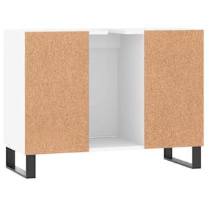 Koupelnová skříňka bílá 80 x 33 x 60 cm kompozitní dřevo - obrázek 8