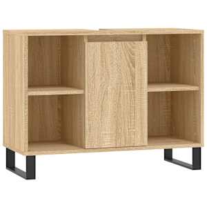 Koupelnová skříňka dub sonoma 80 x 33 x 60 cm kompozitní dřevo - obrázek 2