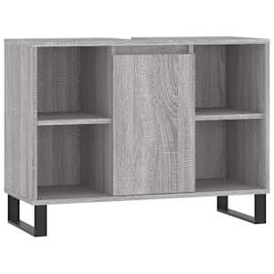 vidaXL vannitoakapp, hall Sonoma tamm, 80 x 33 x 60 cm, tehispuit