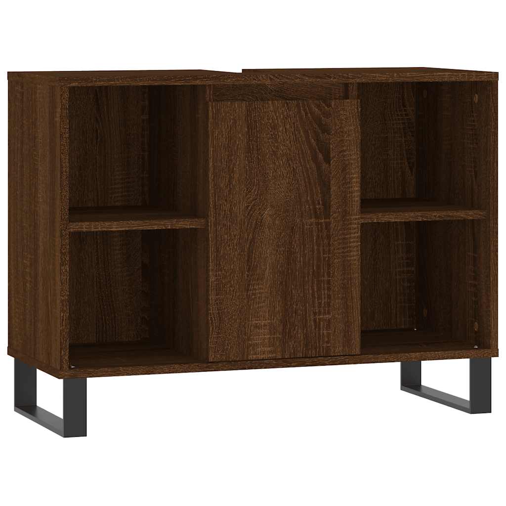 Thumbnail - vidaXL Badschrank Braun Eichen-Optik 80x33x60 cm Holzwerkstoff