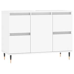 Koupelnová skříňka bílá 80 x 33 x 60 cm kompozitní dřevo - obrázek 2