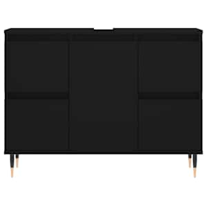 Koupelnová skříňka černá 80 x 33 x 60 cm kompozitní dřevo - obrázek 5