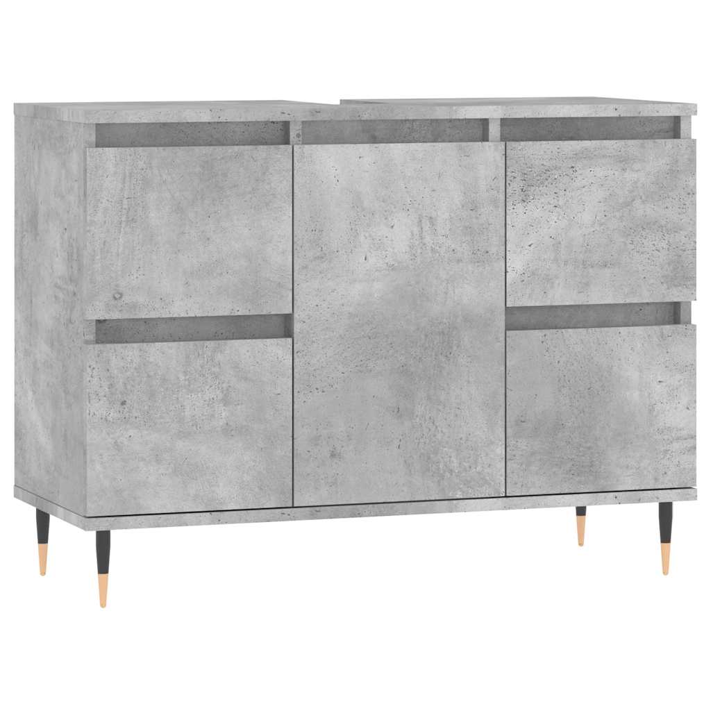 vidaXL Koupelnová skříňka betonově šedá 80x33x60 cm kompozitní dřevo