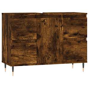 vidaXL vannitoakapp, suitsutatud tamm, 80 x 33 x 60 cm, tehispuit