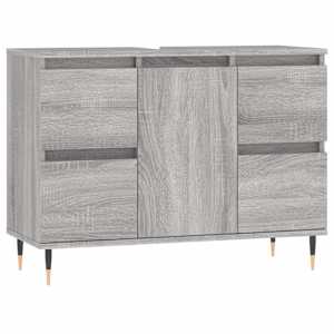Koupelnová skříňka šedá sonoma 80 x 33 x 60 cm kompozitní dřevo - obrázek 2