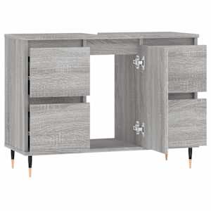 Koupelnová skříňka šedá sonoma 80 x 33 x 60 cm kompozitní dřevo - obrázek 4