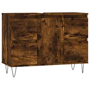 vidaXL vannitoakapp, suitsutatud tamm, 80 x 33 x 60 cm, tehispuit