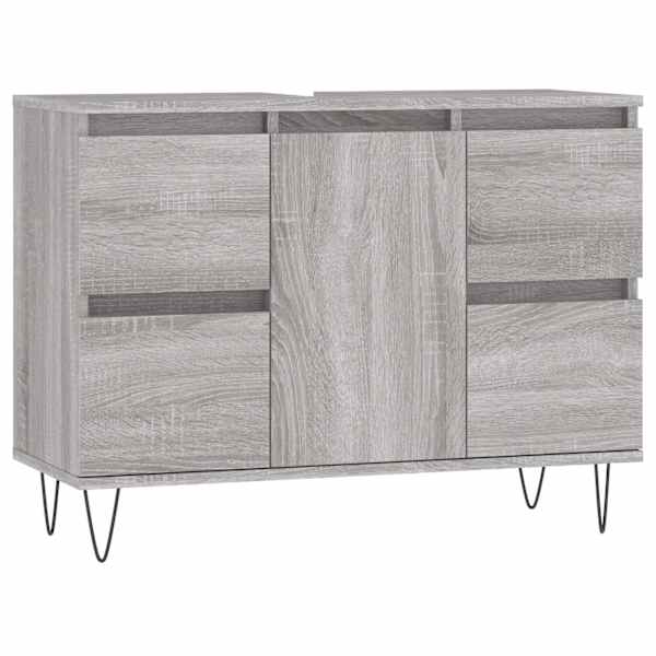 vidaXL vannitoakapp, hall Sonoma tamm, 80 x 33 x 60 cm, tehispuit