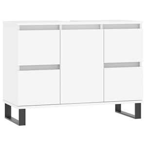Koupelnová skříňka bílá 80 x 33 x 60 cm kompozitní dřevo - obrázek 2