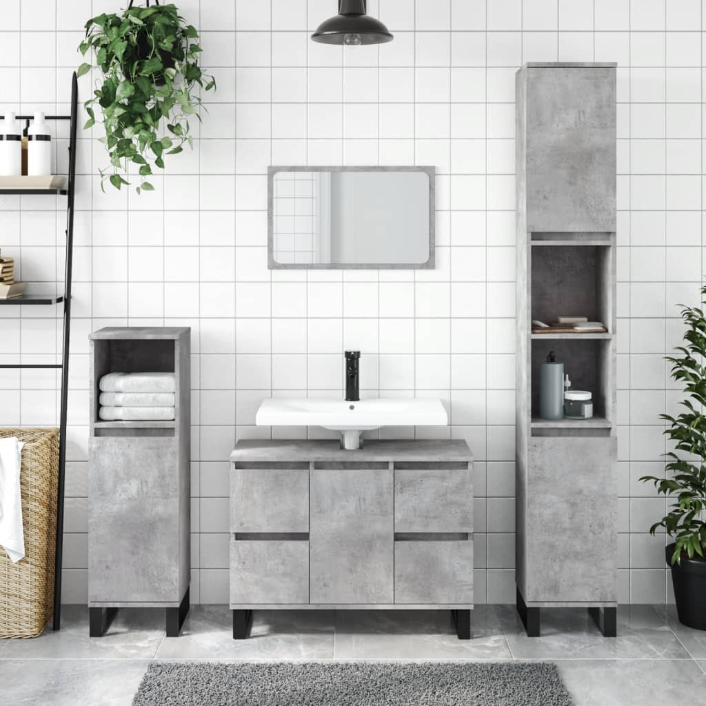 Yaheetech Armadietto Colonna da Bagno Mobile Alto da Terra con Ripiano e  Ante Armadio in Legno 160 x 40 x 32 cm Mobiletto Autoportante da Angolo per  Salotto Soggiorno Grigio Scuro 