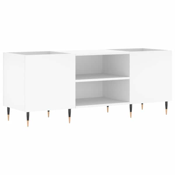 vidaXL plaadikapp, valge, 121 x 38 x 48 cm, tehispuit