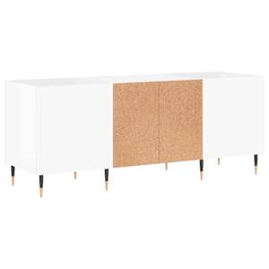 Skříňka na LP desky lesklá bílá 121x38x48 cm kompozitní dřevo - obrázek 6