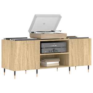 vidaXL Record Cabinet Sonoma Oak 121x38x48 cm Engineered Wood