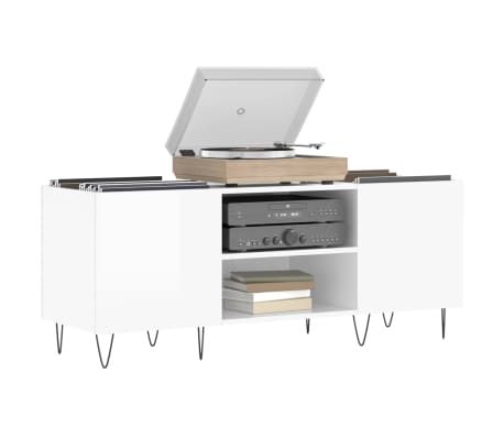 vidaXL Ormarić za ploče sjajni bijeli 121x38x48 cm konstruirano drvo