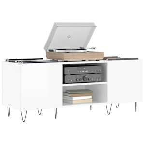 vidaXL Ormarić za ploče sjajni bijeli 121x38x48 cm konstruirano drvo