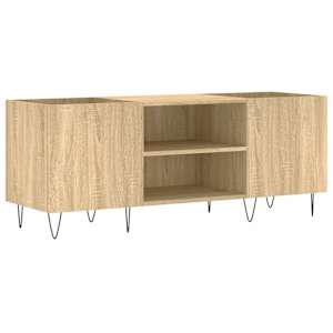 Skříňka na LP desky dub sonoma 121x38x48 cm kompozitní dřevo - obrázek 2