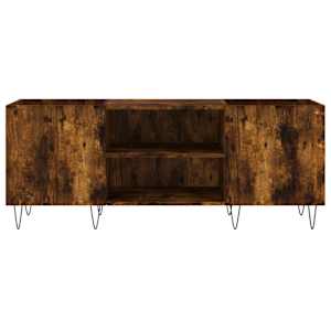 Skříňka na LP desky kouřový dub 121x38x48 cm kompozitní dřevo - obrázek 4